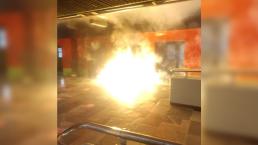 ¡Fuego en el Metro! Reportan flamazo en la Línea B, usuarios fueron desalojados