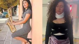 VIDEO: La saxofonista María Elena Ríos agarra a golpes a una mujer porque la confundió