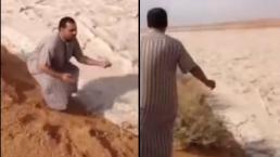 Impacta 'río de arena' en Arabia Saudita | VIDEO