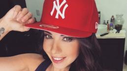 Jimena Sánchez y su  sensual “cachetero” de los Yankees