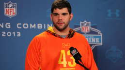 Justin Pugh celebró a lo grande haber sido elegido en el draft de la NFL