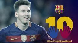 FC Barcelona lanza campaña en apoyo a Messi