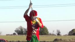 La broma del payaso suicida | VIDEO