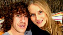 Puyol utiliza a su novia para ejercitarse | FOTO