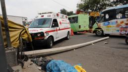 Pipa destrozó la cabeza de un hombre al derribar un poste 